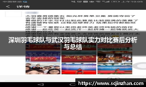 深圳羽毛球队与武汉羽毛球队实力对比赛后分析与总结
